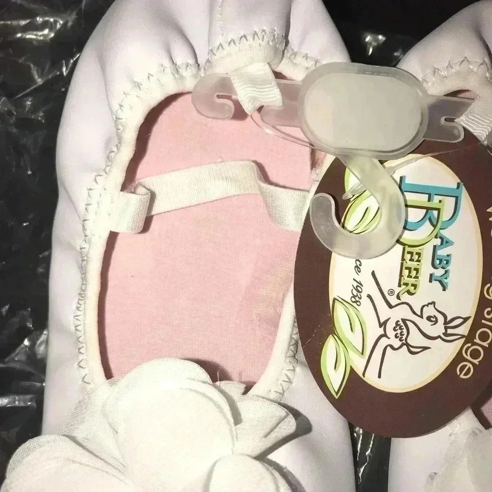 BABY DEER EMBELLISHED BALLET STYLE SLIPPERS SZ 12 - Picture 2 of 7